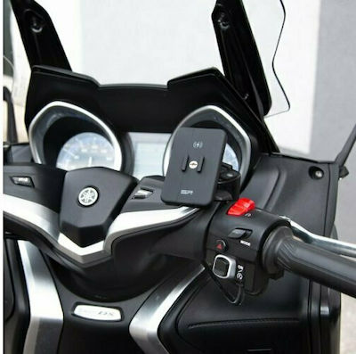 SP Connect Brake Mount Halterung Telefon Motorrad mit Koffer für Lenkrad Schwingungsdämpfende Basis für Flüssigkeitsbremsbehälter