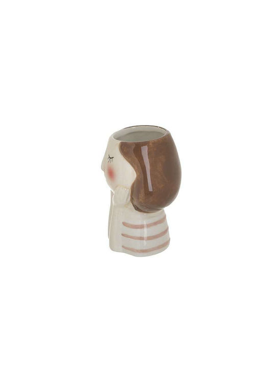 Inart Ceramic Vase 7x7x9cm