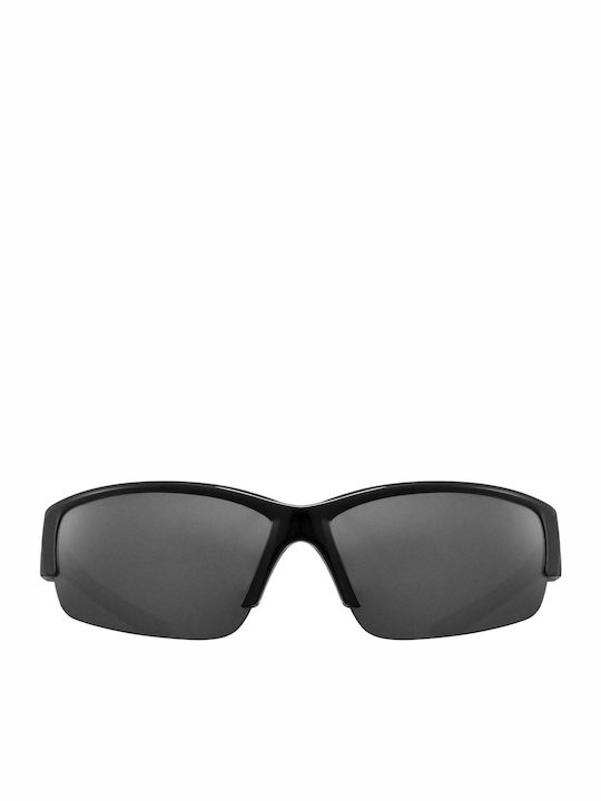 Uvex Sportstyle 215 Men's Sunglasses with Black Plastic Frame and Gray Lens S5306172216