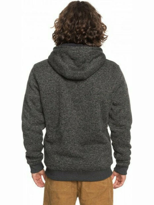 Quiksilver Keller Herren Sweatshirt mit Kapuze und Taschen Heather Grey