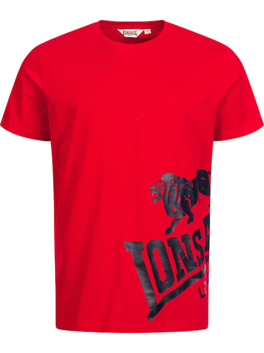 Lonsdale Dereham Men's Short Sleeve T-shirt Red