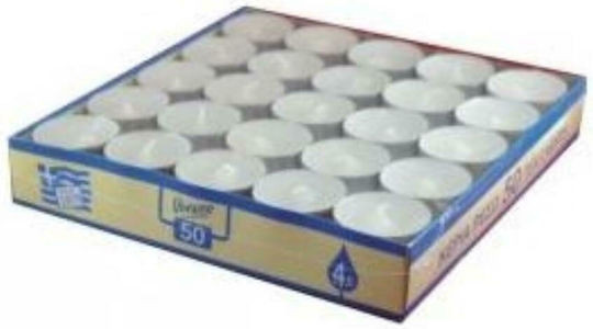 Scented Tealights Musk Beige (up to 4hrs Duration) 25pcs