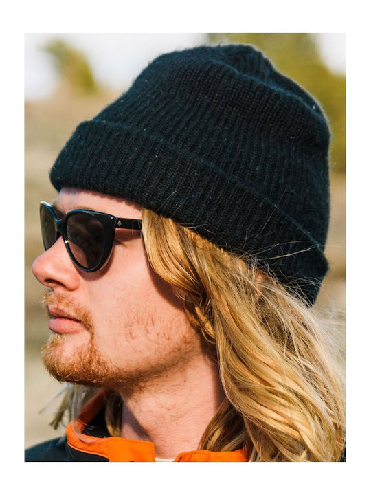 Full Stone Beanie Ανδρικός Σκούφος Πλεκτός σε Μαύρο χρώμα