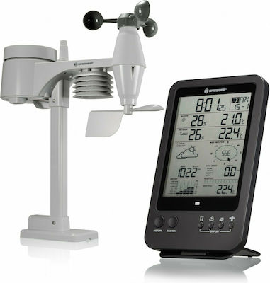 Bresser Weather Center 5-in-1 7002510 Drahtlos Wetterstation Digital Tischplatte Schwarz