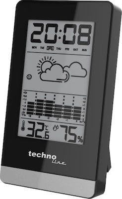 Technoline WS 9125 Digital Weather Station Wall Mounted / Tabletop Black