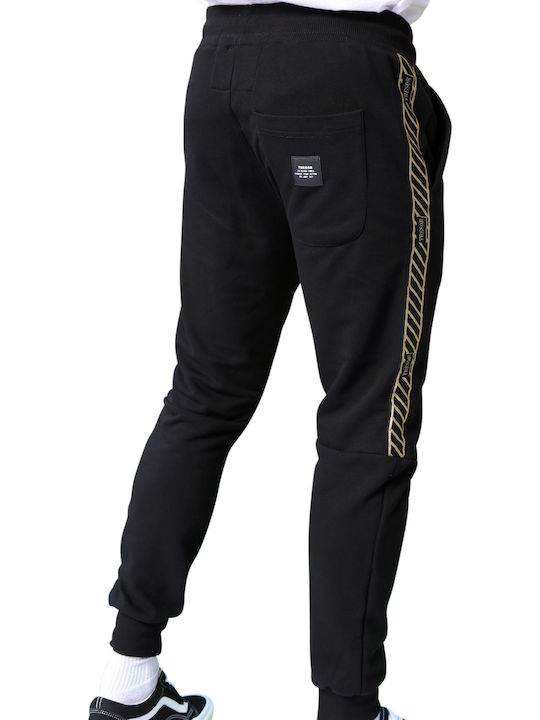 Tresor Men's Sweatpants with Rubber Black