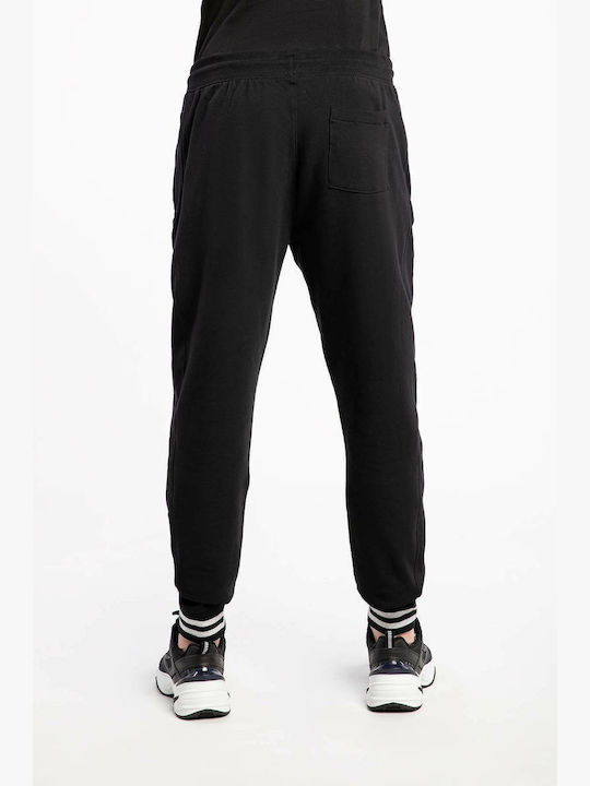 Guess Men's Sweatpants with Rubber Black