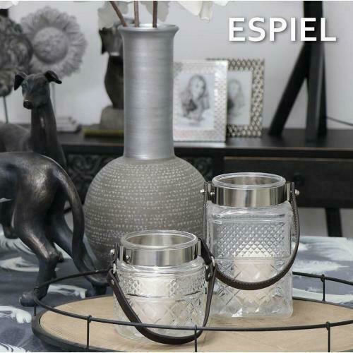 Espiel Laterne Glas Transparent 11x11x13cm 1Stück