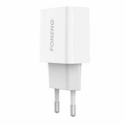 Foneng Charger with USB-A Port and Cable Lightning White (K210)