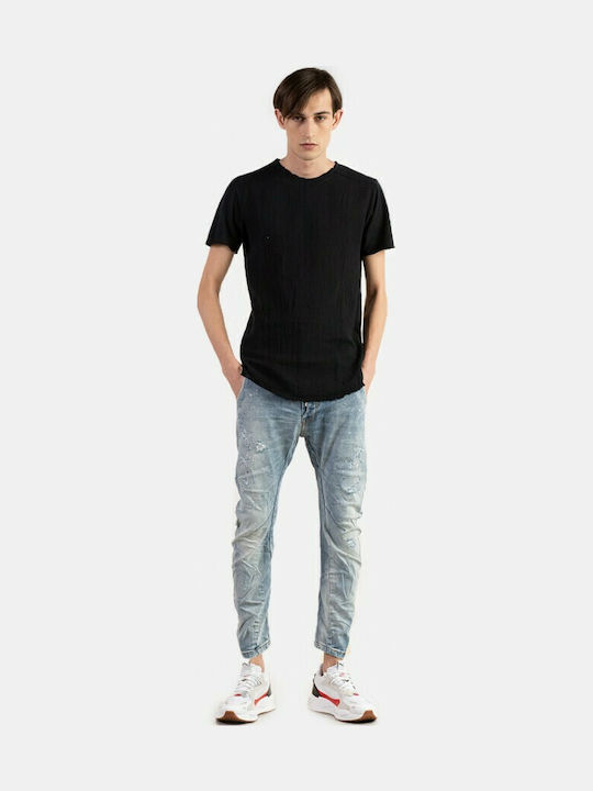 Namos Ανδρικό Παντελόνι Τζιν Cropped Ελαστικό με Skinny Εφαρμογή Navy-blue