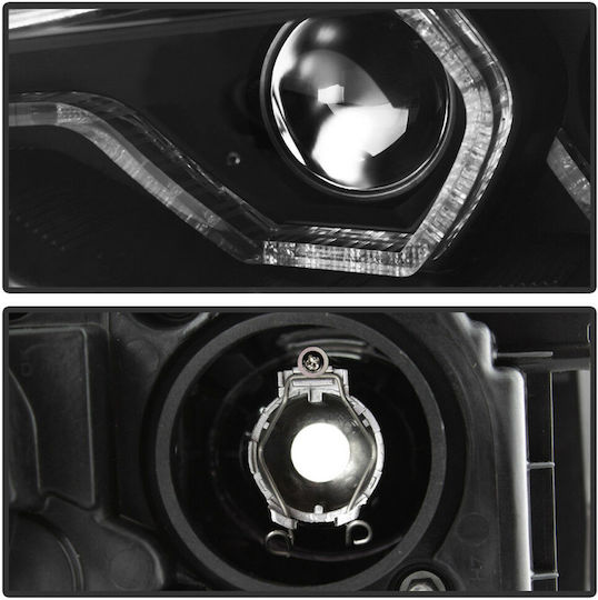 Sonar Front Lights Angel Eyes BMW Series 3 F30 / F31 3D Black 2011-2015 Set of 2 Pieces