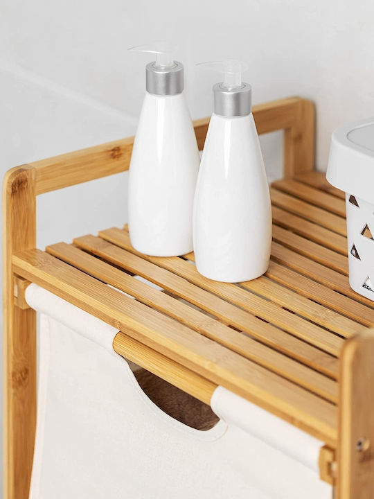 Navaris Καλάθι Απλύτων Bamboo 96x44x33cm Καφέ