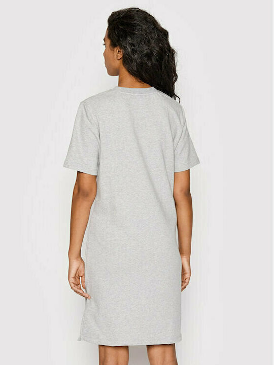 New Balance Καλοκαιρινό Mini T-shirt Φόρεμα Γκρι