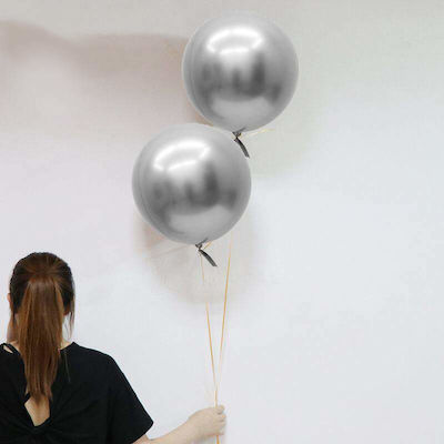 Balloon Foil Round Silver 46cm