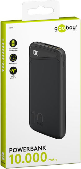 Goobay 53935 Power Bank 10000mAh 10.5W με 2 Θύρες USB-A Μαύρο