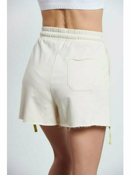 BodyTalk Women's High-waisted Sporty Shorts Beige