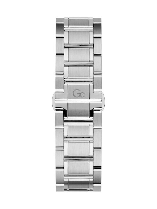 GC Watches Urban Code Ανδρικό Ρολόι 44mm Χρονογράφος Μπαταρίας με Ασημί Μεταλλικό Μπρασελέ