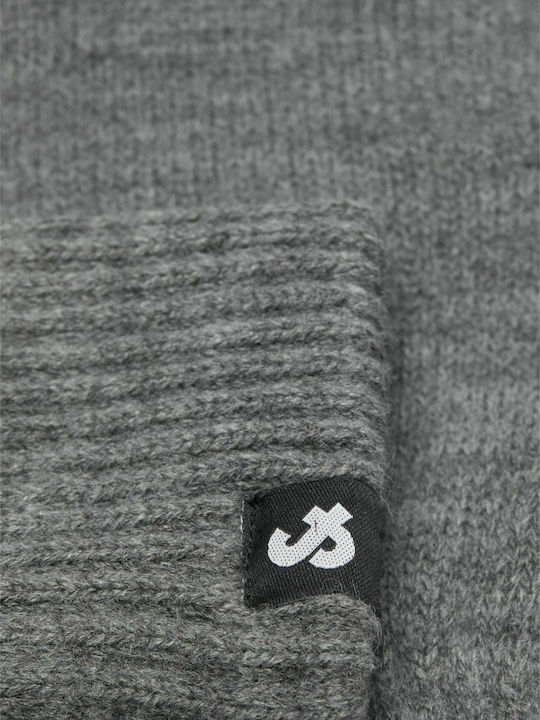 Men's Knitted Touch Gloves Grey Melange