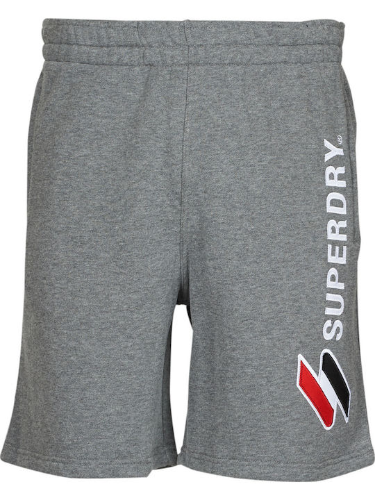 Code Sl Applique Sweat Αθλητική Ανδρική Βερμούδα Γκρι