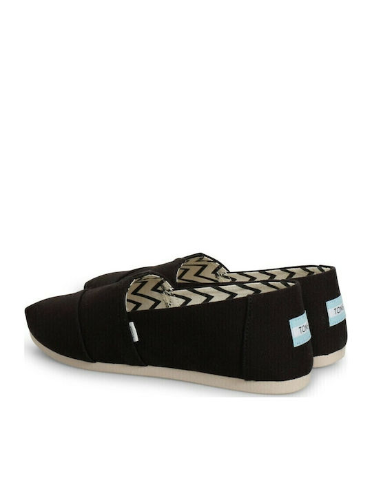 Alpargata Recycled Cotton Espadrile Dama Din Material În Culoare Neagră