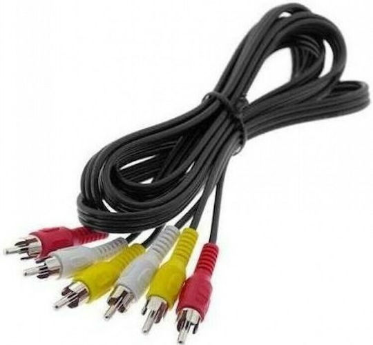 AV Cable 3.5mm male - 3x RCA male 3m