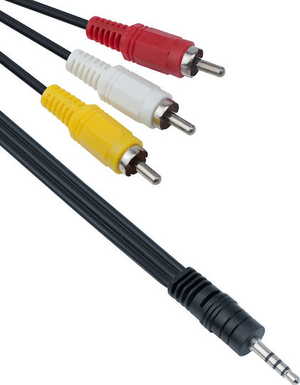 3.5mm male to Composite male / Analog Audio male 1.5m Cable (18183)