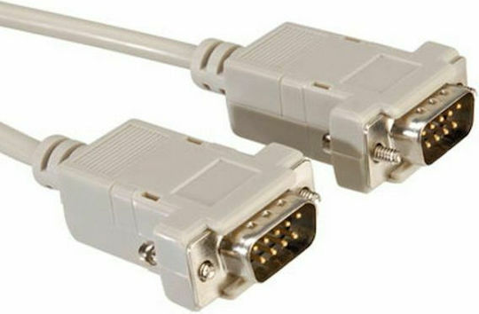 Roline Καλώδιο RS232 9-pin male σε RS232 9-pin male 1.8m