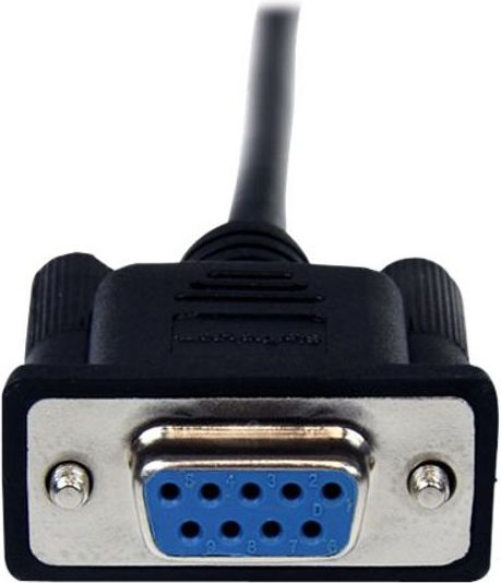 StarTech Καλώδιο Modem RS232 9-pin male σε RS232 9-pin female 1m Μαύρο