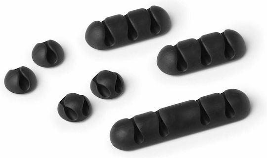 Durable Cavoline Clip Mix Kabelclips-Organizer 7Stück Schwarz