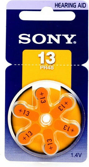 Sony Baterii pentru aparate auditive Variază în funcție de 13 1.4V 6buc