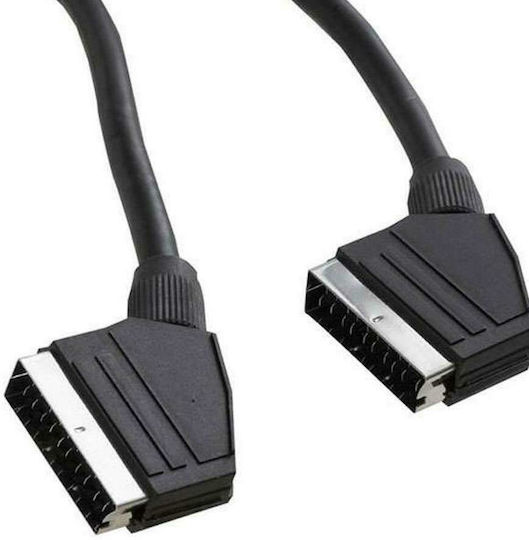 Καλώδιο Scart мъжки - Scart мъжки 1м Черен 34.916.0028