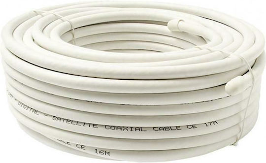 Well CX-015LC Καλώδιο RJ-6 Ατερμάτιστο 100m RG6-CCS/AL-100-WL 1τμχ