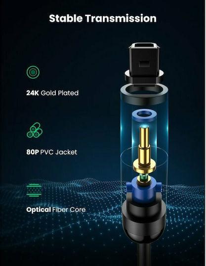 Ugreen AV122 3m TOS male Optical Cable (70893)
