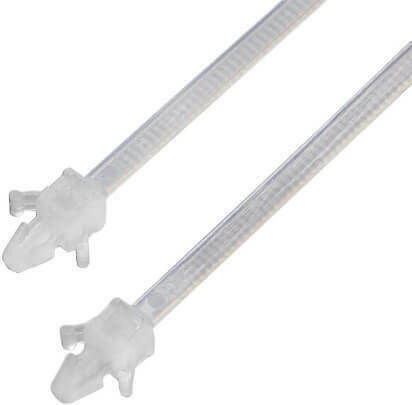 Benman Plastic Cable Ties 132mm x 4.8mm in White Colour 100 pcs
