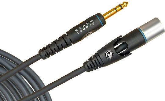 Planet Waves Kabel XLR-Stecker - 6,3mm Stecker Schwarz 1.5m PW-GMMS-05