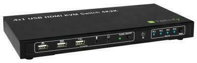 Techly 4x1 USB HDMI KVM Switch 4Kx2K