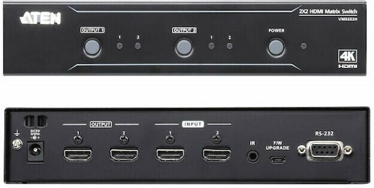 Aten 2x2 HDMI Matrix Switch VM0202H