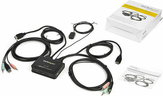 StarTech 2 Port DisplayPort KVM Switch 4K 60Hz