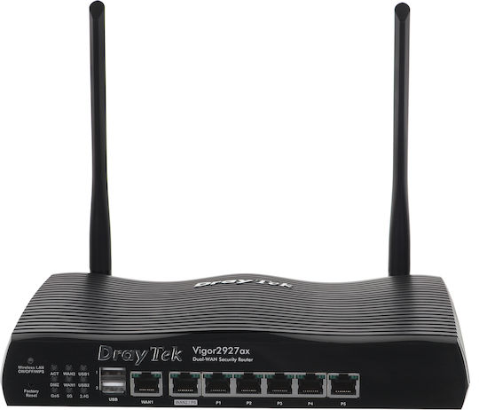 Draytek Vigor 2927ax Ασύρματο Router Wi‑Fi 6 με 5 Θύρες Gigabit