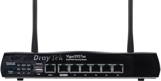 Draytek Vigor 2927ax Ασύρματο Router Wi‑Fi 6 με 5 Θύρες Gigabit