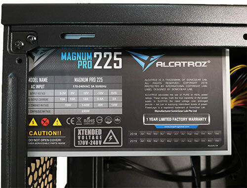 Alcatroz Futura N2000 Midi Tower Κουτί Υπολογιστή Μαύρο