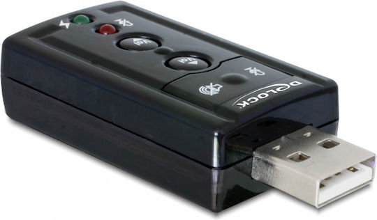DeLock Εξωτερική USB Κάρτα Ήχου 7.1 61645