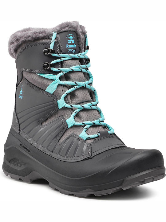 Icelandf Damenstiefel mit Pelz Charcoal