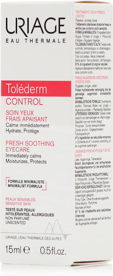 Uriage Tolederm Control Eye Cream for Moisturizing Dark Circles & Eye Bags 15ml