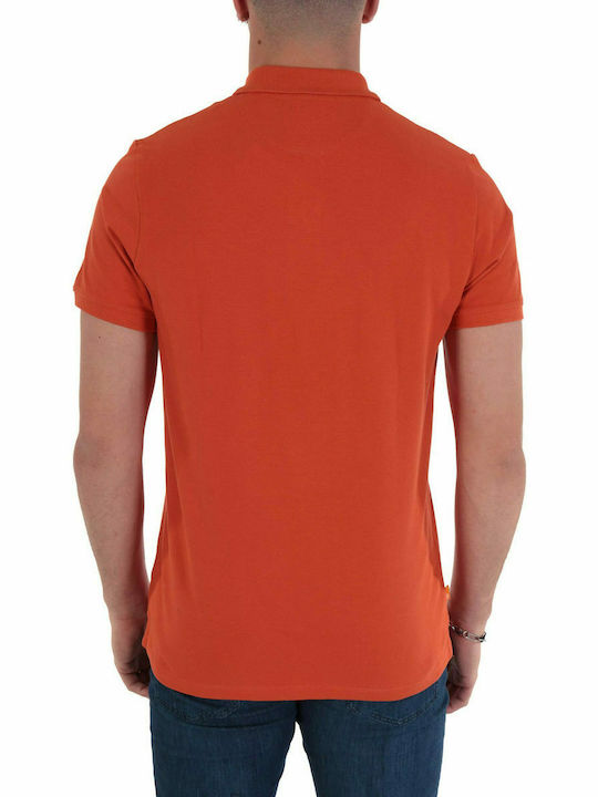 Timberland Men's Short Sleeve Blouse Polo Orange