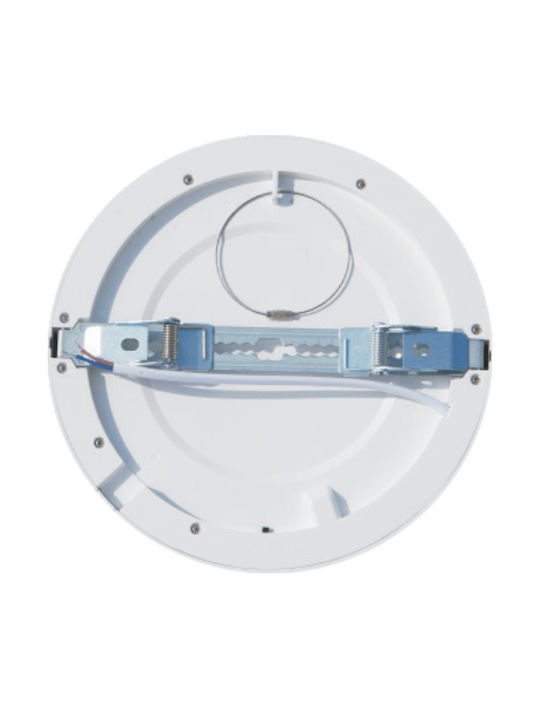Elvhx Round Recessed LED Panel 15W with Warm to Cool White Light 22cm