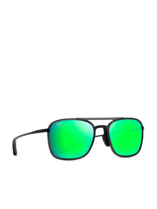 Maui Jim Keokea Bărbătești Ochelari de soare cu Negru Cadru și Verde Polarized Lentilă