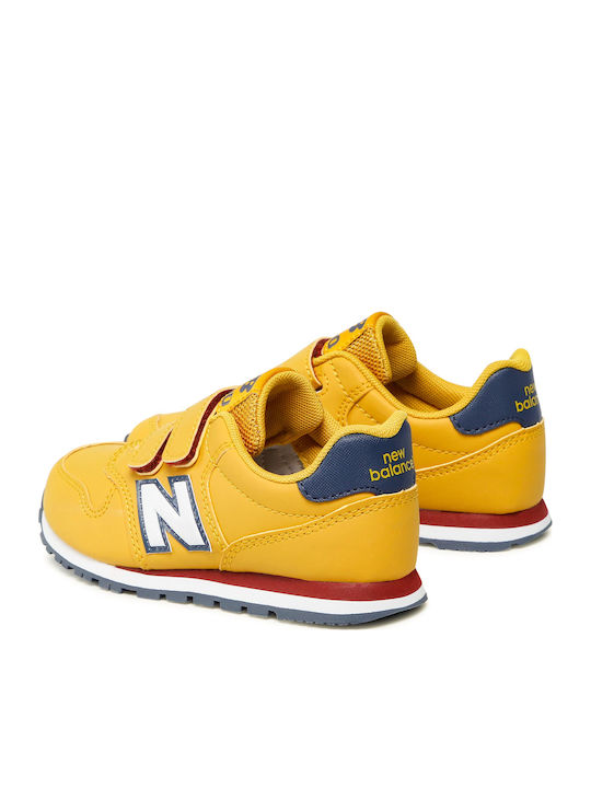 500 Παιδικά Sneakers με Σκρατς Κίτρινα