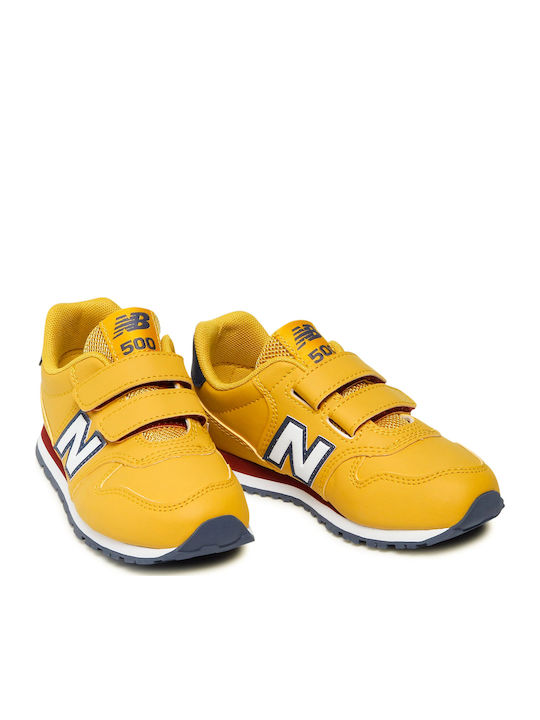 500 Παιδικά Sneakers με Σκρατς Κίτρινα