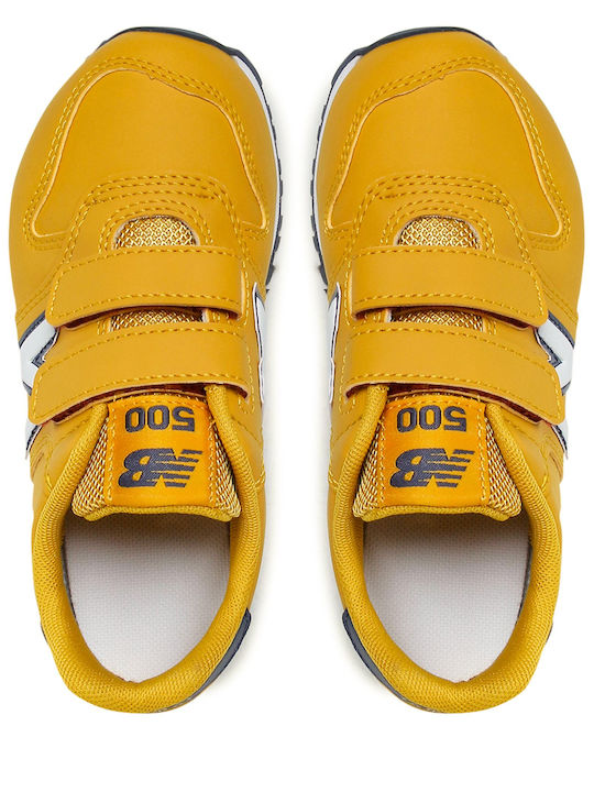500 Παιδικά Sneakers με Σκρατς Κίτρινα